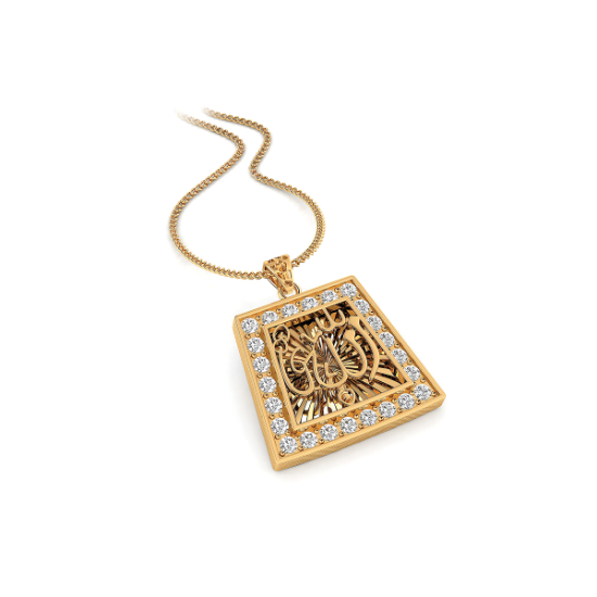 Fierro Crystal Allah Pendant