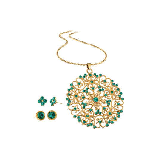 Fierro Lagunita 18K Gold Plated Jewelry Set